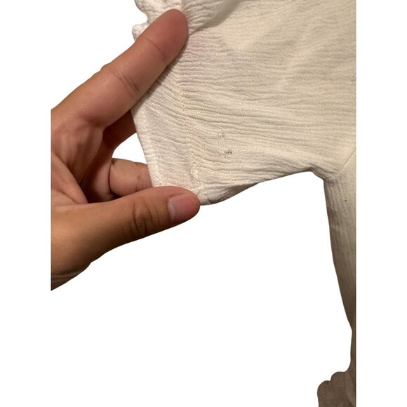 Coven & Co True Romance Gown XS White Milkmaid Maternity Puff Sleeves Peasant - Picture 10 of 16